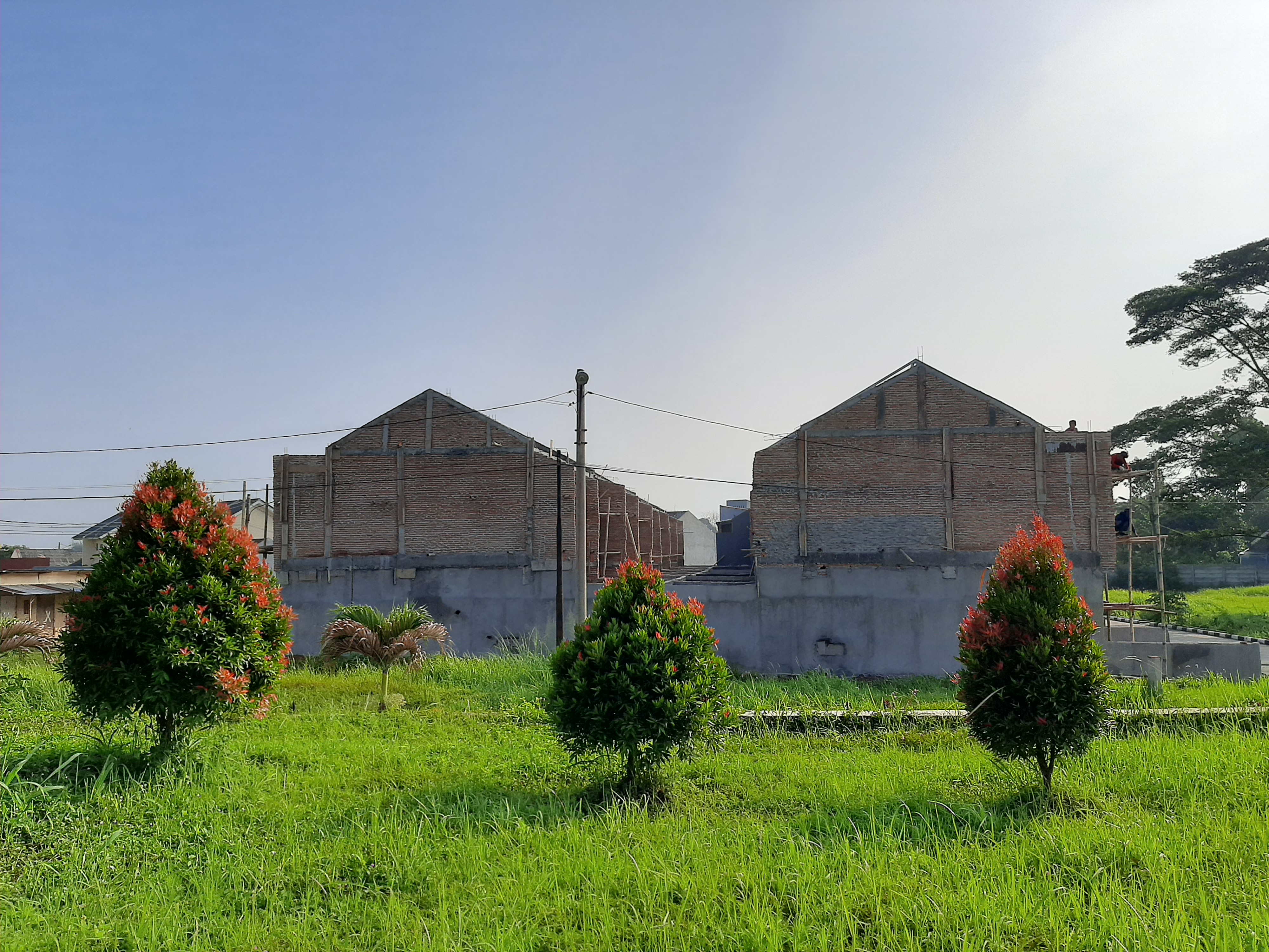 Progress pembangunan rumah tipe 90/96 m&sup2;, 10 Oktober 2021