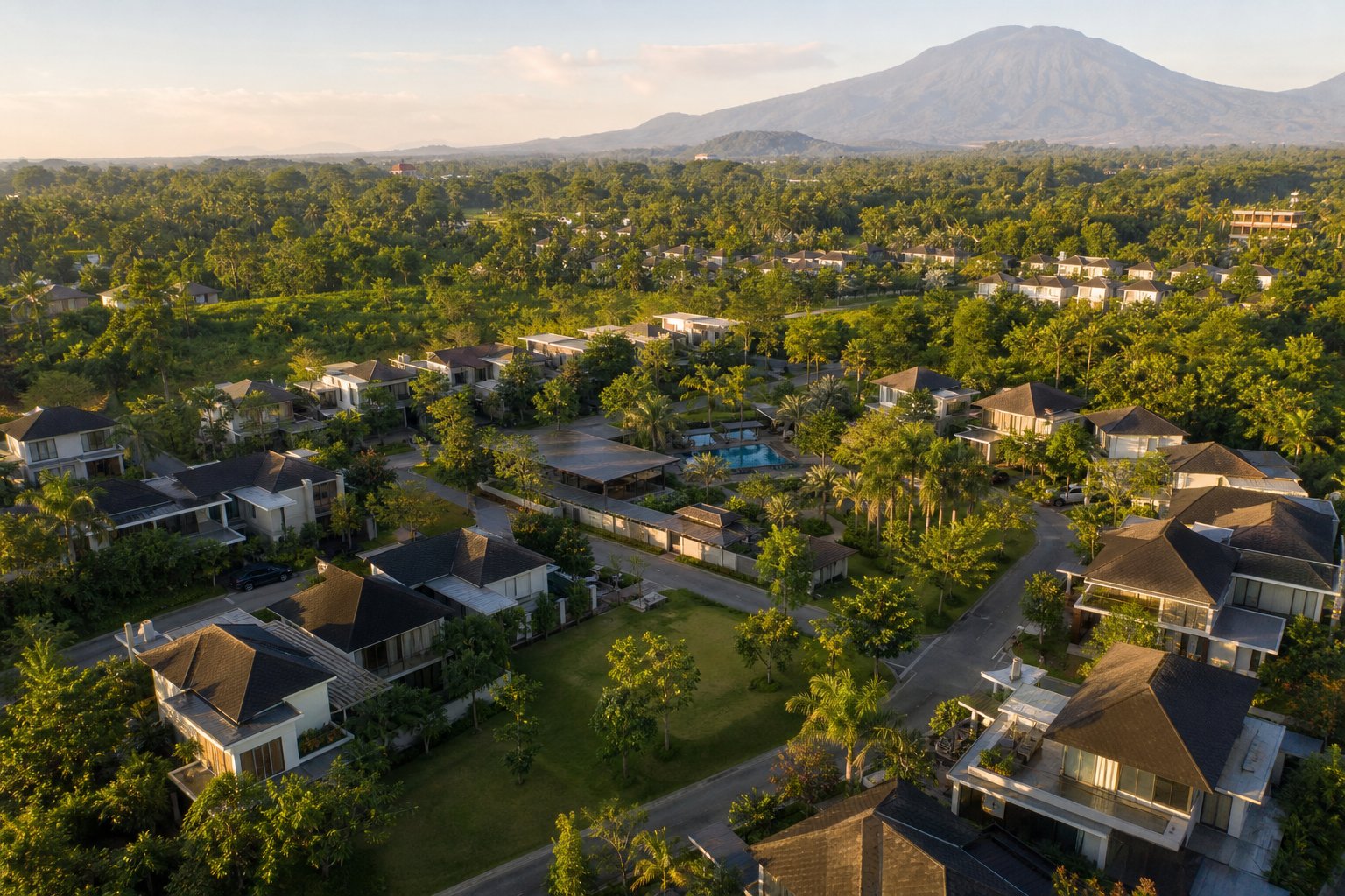 Lingkungan perumahan asri dengan fasilitas lengkap di Tanah Baru Residence