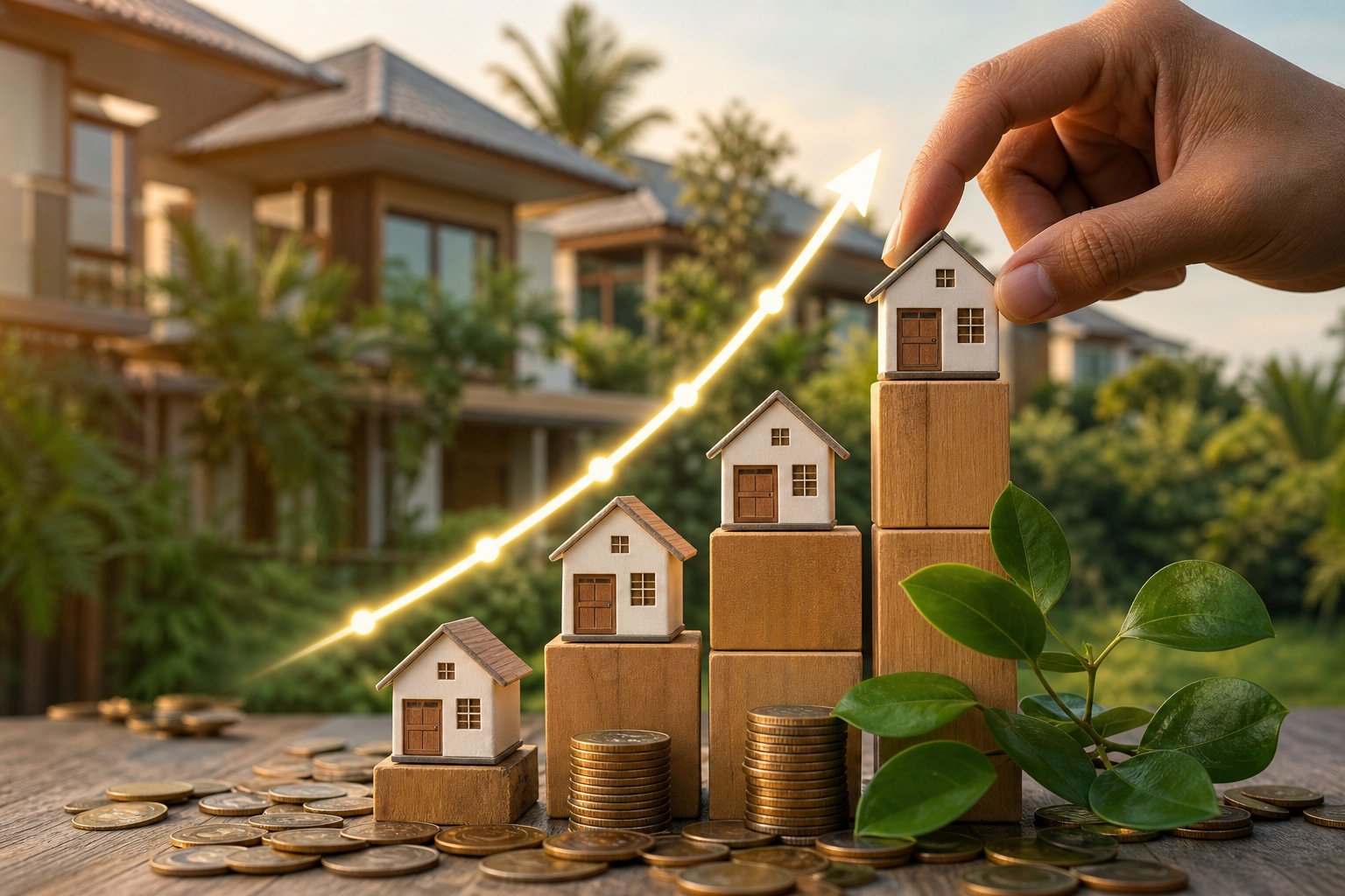 Ilustrasi pertumbuhan nilai investasi properti di Bogor Utara